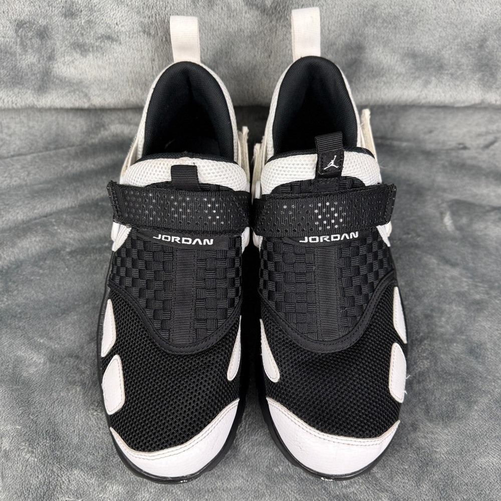 Jordan‎ Jumpman Two Trey Slide Sandals Black White Slip On Shoes - Picture 2 of 12